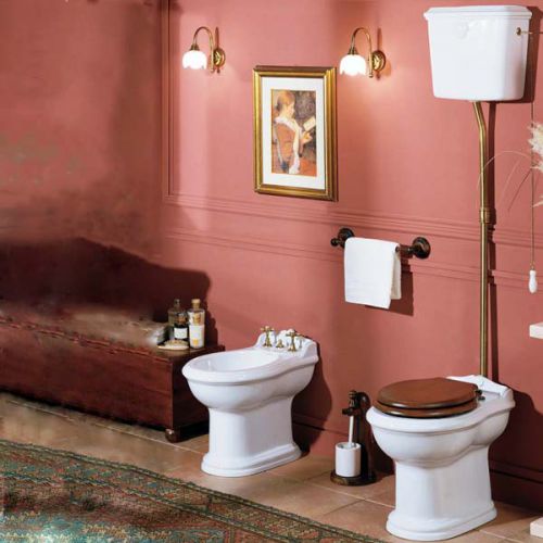 Azzurra Jubilaeum JUB100/P+JUB400/С Унитаз напольный с высоким бачком 