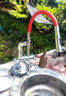 Кран смеситель для профессиональных нужд котломоек столовых кафе ресторанов - на заказ по вашим размерам! 
